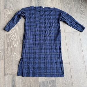 Smash + Tess Blue Plaid Dress Size S-M